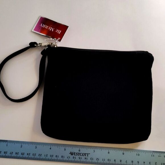 Bath and Body Works Black Velvet Cosmetic Bag - Picture 1 of 4